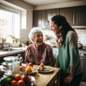 Home care assistance helps aging seniors develop good habits with support and healthy routines.