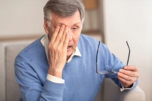 Senior home care can help monitor warning signs of serious eye issues in seniors as they age.