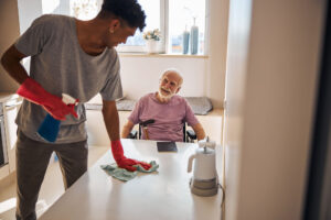 Home care helps aging seniors with household tasks and daily care so they can age in place.